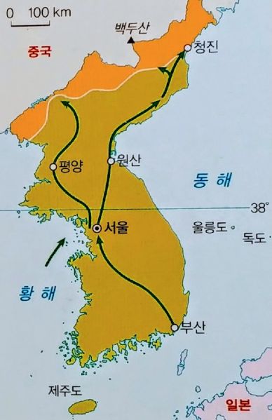파일:국군과 유엔군이 최대로 북으로 진격했을 때의 모습.jpg